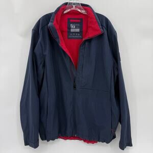 CHICK-FIL-A Soft Shell Full Zip Jacket Blue Oobe Mens Size XL Employee Uniform